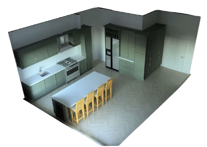 Functional kitchen layouts & workflow planning