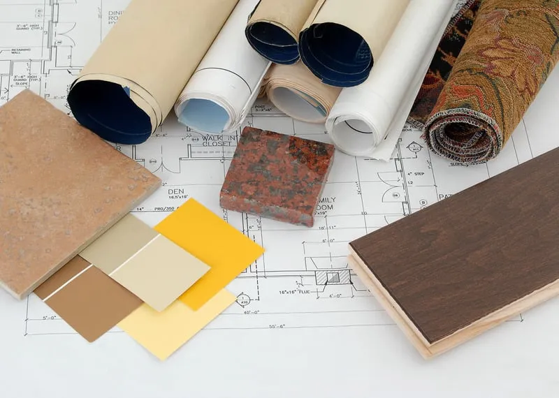 Selection of Finishes, Materials, and Textures